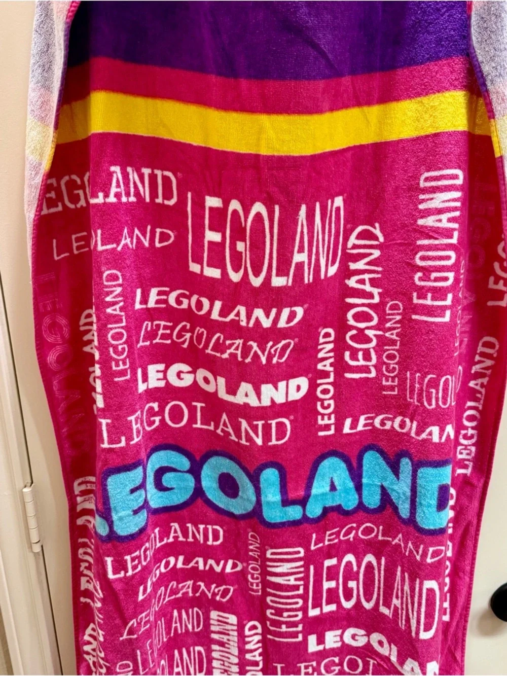 Lego Bright Pink, Turquoise & Yellow Legoland Beach Towel